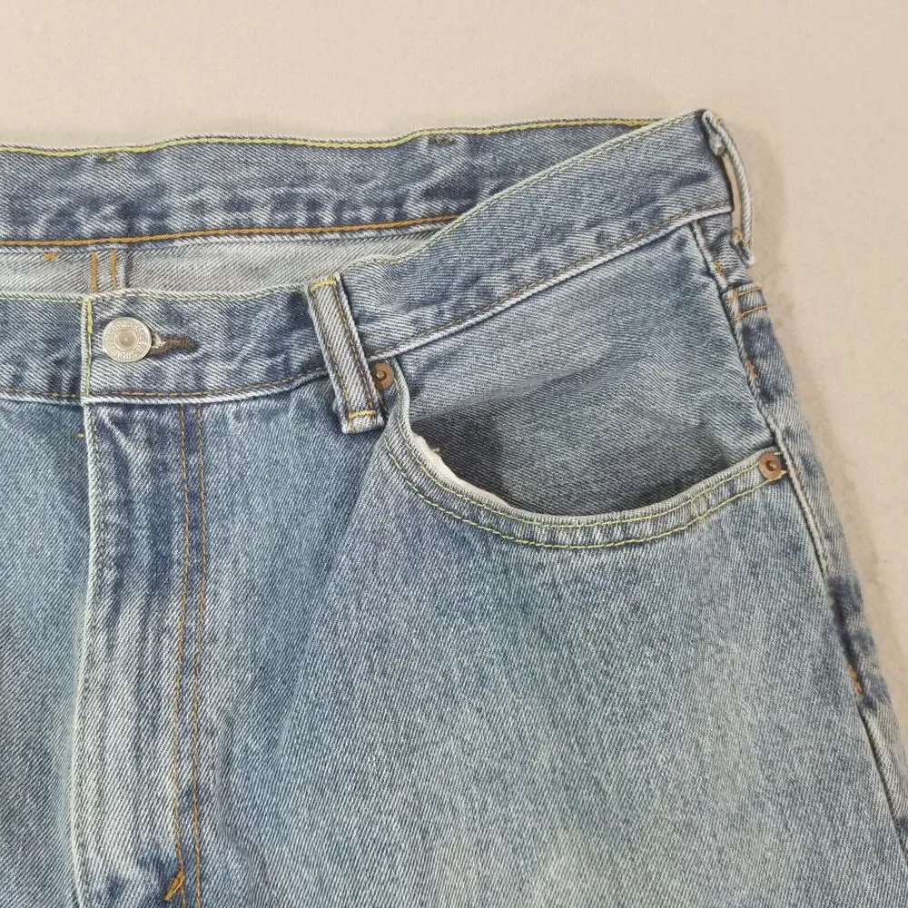 Levi's 550‎ jeans men's 38x32 relaxed fit tapered straight blue denim pants